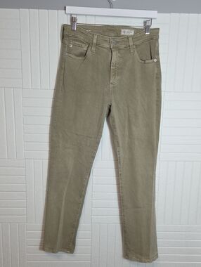 Adriano Goldschmied Mari Crop High Rise Slim Straight Jeans Size 29